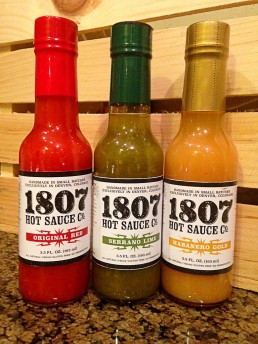 1807 Hot Sauce Labels
