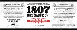 1807 Label Design Red